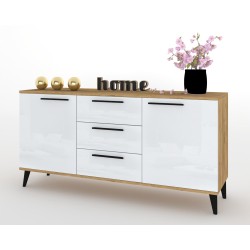 KOMODA HANA 3S CZARNE SCANDI 150