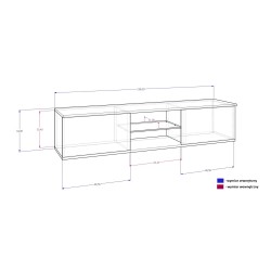 SZAFKA  RTV GLORIA FLY + LED