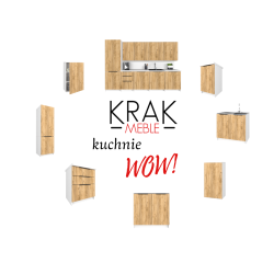 Szafka Kuchenna Wisząca Górna Premium KIRA Biała Craft 60cm tip-on Blum