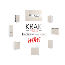 Szafka Kuchenna Wisząca Górna Premium KIRA Biała Kaszmir 60cm tip-on Blum