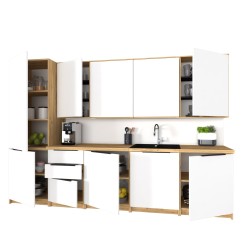Szafka Kuchenna Wisząca Górna Premium KIRA Craft Biała 50cm tip-on Blum