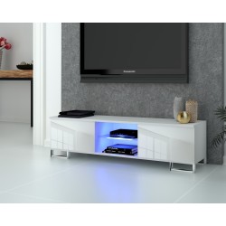 SZAFKA RTV GLORIA SILVER + LED