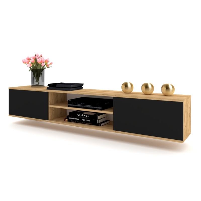 SZAFKA RTV KING BLACK 200