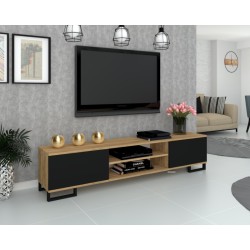 SZAFKA RTV KING BLACK 200 KWADRO