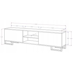SZAFKA RTV KING KWADRO   KASZMIR