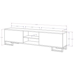 SZAFKA RTV KING SILVER