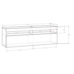 SZAFKA RTV PLAY FLY + LED