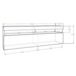 SZAFKA RTV PLAY FLY + LED
